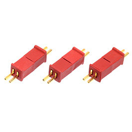 RockAmp Micro T-Plug / T-Stecker Stecker-Buchsen Set rot - 3x Stecker / 3x Buchse Bild 2