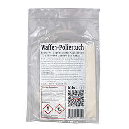 Birchwood Casey Blei-Entfernungstuch / Waffen-Poliertuch 15 x 22,5 cm weiss