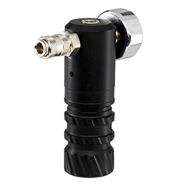 Mancraft HRR HPA Regulator m. seitlicher Micro QD 4mm Kupplung / Druckmanometer schwarz Bild 1 xxx: