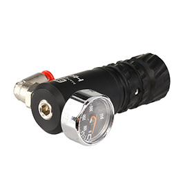Mancraft HRR HPA Regulator m. seitlicher 4mm Kupplung / Druckmanometer schwarz Bild 4