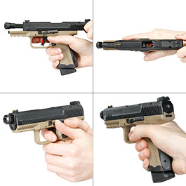 Kleinbild 8 Cybergun / AWC CANiK TP9 Elite Combat mit Metallschlitten GBB 6mm BB Dual Tone