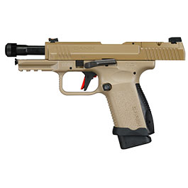 Kleinbild 4 Cybergun / AWC CANiK TP9 Elite Combat mit Metallschlitten GBB 6mm BB Flat Dark Earth