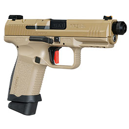 Kleinbild 9 Cybergun / AWC CANiK TP9 Elite Combat mit Metallschlitten GBB 6mm BB Flat Dark Earth