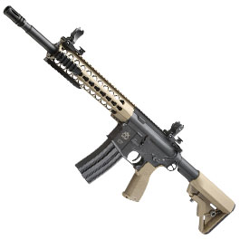 Evolution Airsoft Recon S 14.5 Carbontech S-AEG 6mm BB Black 'n' Tan