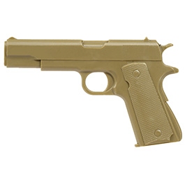3D Plastik Patch mit Klettflche M1911 A1 Pistole tan