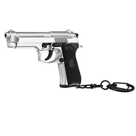 Nuprol Schlsselanhnger M92 Pistole 1:4 Miniaturmodell silber/schwarz