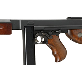 King Arms Thompson M1A1 Military Vollmetall S-AEG 6mm BB schwarz - Echtholz Bild 7