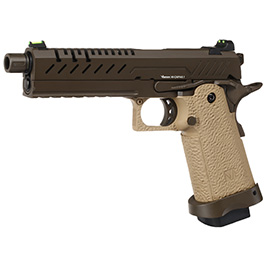 Vorsk Airsoft Hi-Capa 5.1 Vollmetall GBB 6mm BB Tan / Bronze