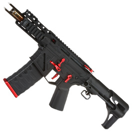 APS Phantom Extremis Rifle MK7 CRS Vollmetall eSilver Edge SDU-Mosfet 2.0 S-AEG 6mm BB schwarz / rot
