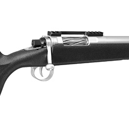 Kleinbild 8 APS / EMG Barrett Fieldcraft Gas Bolt Action Snipergewehr 6mm BB schwarz / silber