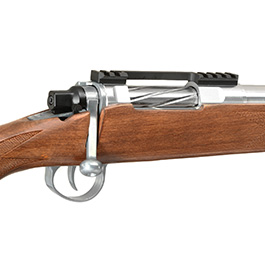 Kleinbild 8 APS / EMG Barrett Fieldcraft Gas Bolt Action Snipergewehr 6mm BB Echtholz / silber