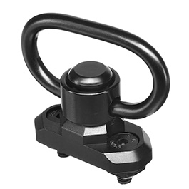 MET LOCK Aluminium QD Tragegurtadapter mit QD-se Low-Profile schwarz