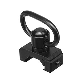 MET Low-Profile QD-Type Tragegurt Adapter inkl. QD Swivel f. 20 - 22mm Schienen schwarz