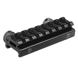 MET QD Scope-Riser 8 Slots / 85 mm mit 12 mm / 0,5 Zoll Erhöhung f. 20 - 22 mm Schienen schwarz Bild 1 xxx: