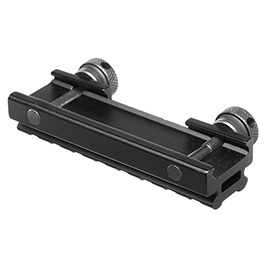 MET QD Scope-Riser 8 Slots / 85 mm mit 12 mm / 0,5 Zoll Erhöhung f. 20 - 22 mm Schienen schwarz Bild 3