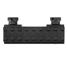 MET QD Scope-Riser 8 Slots / 85 mm mit 12 mm / 0,5 Zoll Erhöhung f. 20 - 22 mm Schienen schwarz Bild 4