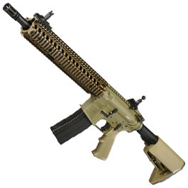 King Arms / EMG Daniel Defense M4A1 RIS II Vollmetall Gas-Blow-Back 6mm BB Dark Earth
