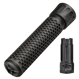 MadBull / Knight's Armament QDC Suppressor Quick Detach mit 3 Prong Flash-Hider 14mm+ schwarz