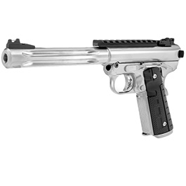 Wei-ETech Galaxy 1911 Premium Vollmetall GBB 6mm BB Satin-Chrome - Long-Version