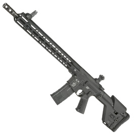 ICS CXP-MMR DMR mit UKSR Precision Stock Vollmetall EBB Mosfet S-AEG 6mm BB schwarz