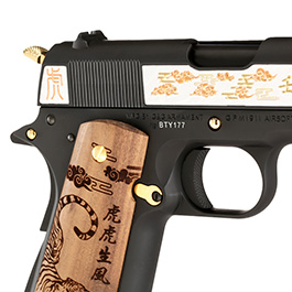 G&G GPM1911A1 Year Of The Tiger 2022 Vollmetall 6mm BB schwarz inkl. Holzschatulle Limited Edition Bild 11