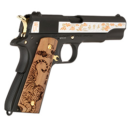 G&G GPM1911A1 Year Of The Tiger 2022 Vollmetall 6mm BB schwarz inkl. Holzschatulle Limited Edition Bild 4