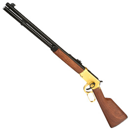 Double Bell M1894 Western Rifle mit Hlsenauswurf Vollmetall CO2 6mm BB gold - Holzoptik
