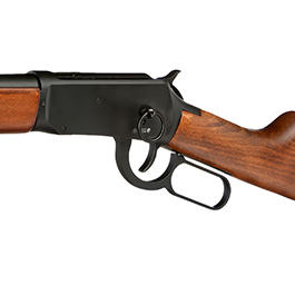 Double Bell M1894 Western Rifle mit Hülsenauswurf Vollmetall CO2 6mm BB schwarz - Echtholz-Version Bild 7