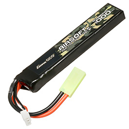 Gens Ace Airsoft LiPo Akku 7,4V 1000mAh 25C Stock-Tube Type m. Mini-Tam Anschluss