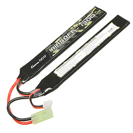 Gens Ace Airsoft LiPo Akku 7,4V 1300mAh 25C / 80C Small-Long Two-Panel Type m. Mini-Tam Anschluss