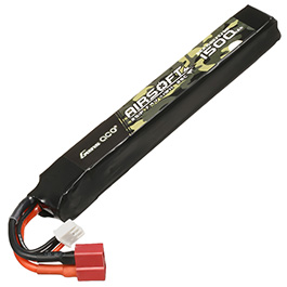 Gens Ace Airsoft LiPo Akku 7,4V 1500mAh 25C / 80C Long Stock-Tube Type m. T-Stecker Anschluss