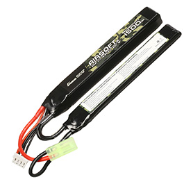 Gens Ace Airsoft LiPo Akku 11,1V 1500mAh 25C / 80C Small-Long Two-Panel Type m. Mini-Tam Anschluss