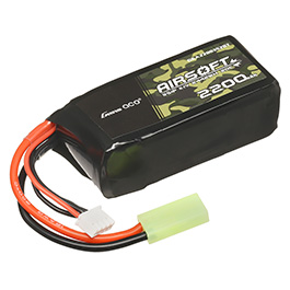 Gens Ace Airsoft LiPo Akku 11,1V 2200mAh 20C / 40C AN/PEQ Large-Type m. Mini-Tam Anschluss