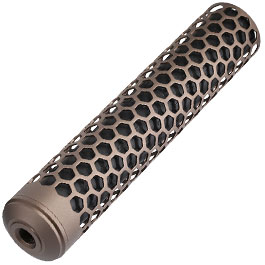 Action Army Hive Aluminium Sound Suppressor 14mm- f. AAC T10 Sniper Flat Dark Earth