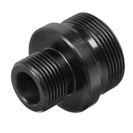 Royal Airsoft Barrel Extension / Silencer Adapter 14mm- schwarz f. Well MB03 Gewehrserie