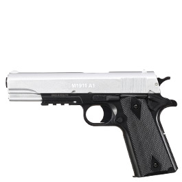 Cybergun Colt M1911A1 mit Metallschlitten H.P.A. Fire Line Springer 6mm BB Dual Tone silber / schwarz Bild 1 xxx: