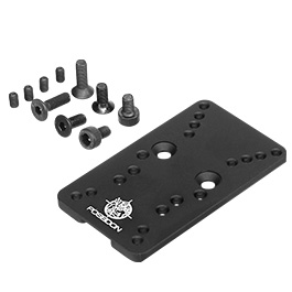 Poseidon Aluminium CNC RMR Direkhalterung mit Montageschrauben f. Orion GBB Serie schwarz