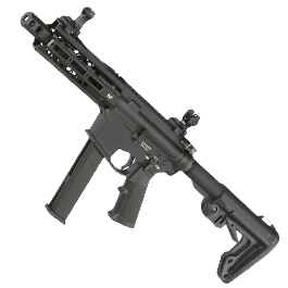 King Arms TWS 9mm SBR Vollmetall Gas-Blow-Back 6mm BB schwarz