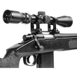Well MB4416D USMC M40A5 Snipergewehr inkl. Zweibein / Zielfernrohr Springer 6mm BB schwarz Bild 7