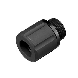 APS Aluminium Schalldmpferadapter f. Pistolen 11mm- auf 14mm- schwarz