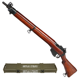 Ares Lee-Enf. SMLE No.4 MK1 Stahl Bolt-Action Gewehr 6mm BB Echtholz + Waffenkiste