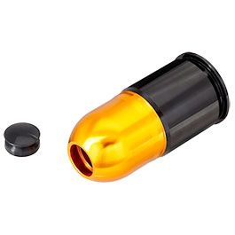 ASG 40mm Vollmetall Hlse / Einlegepatrone f. 65 6mm BBs gold inkl. 10 Abdeckkappen