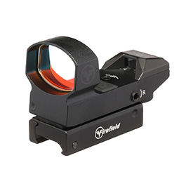 Firefield Impact Reflex Sight Red-Dot mit 4 Absehen LPZ inkl. 20 - 22mm Halterungen schwarz