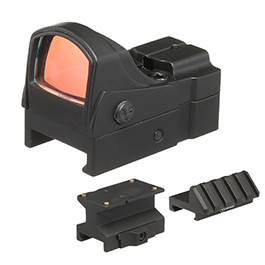 Firefield Impact Mini Reflex Sight Red-Dot 5 MOA Single-Dot LPZ inkl. 20 - 22mm + 45 Grad Halterungen schwarz