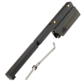 RA-Tech Magnetic Locking NPAS Kunststoff Nozzle Complete Stahl Bolt-Carrier Set schwarz f. Wei-ETech Socom-L Open-Bolt GBB Serie