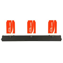 Evike Triple-4 Logo Falling Popper Plate Rack Targets Aluminium Dosen-bungsziele rot