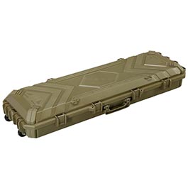 Versandrcklufer SRC Sniper Hard Case Waffenkoffer / Trolley 115 x 40 x 16 cm Waben-Schaumstoff Desert Tan