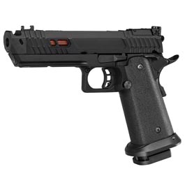 Double Bell Hi-Capa 4.3 Black Viper Airsoftpistole Vollmetall GBB 6mm BB schwarz / kupfer inkl. Pistolenkoffer