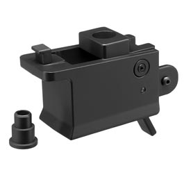 APS 9mm PCC Aluminium Magazinadapter Conversion f. AK S-AEG Gewehre schwarz