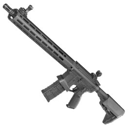 King Arms / EMG Lancer Systems L15 Defense 15 Zoll Vollmetall S-AEG 6mm BB schwarz - Aluminium Version